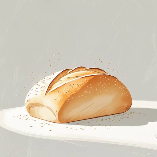 Create a whimsical and minimalist illust...