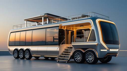 A futuristic and ultra-luxurious mobile ...