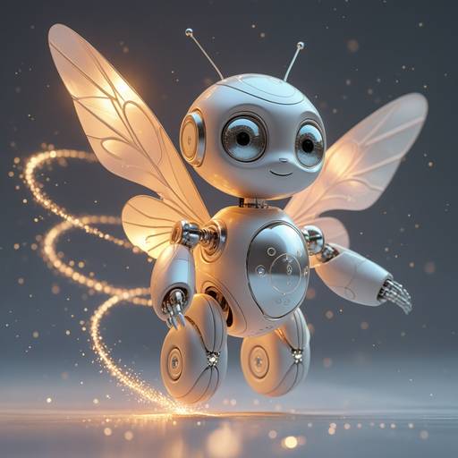 A diminutive, endearing non-humanoid rob...