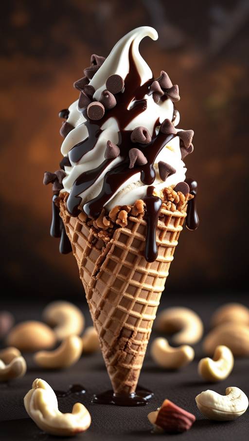 A crispy brownie-inspired ice cream cone...