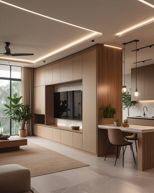 A premium modular interior design of a c...